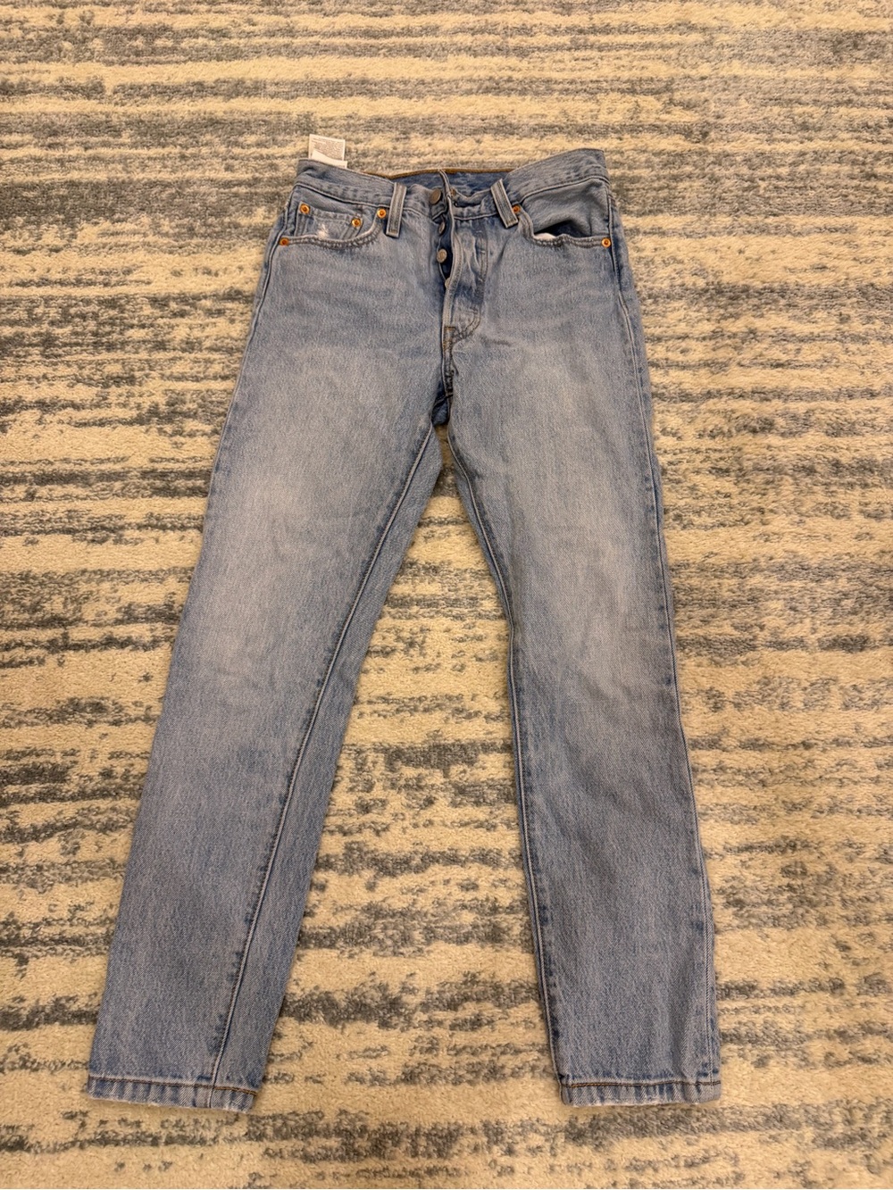 Classic Light Blue Straight-Leg Jeans